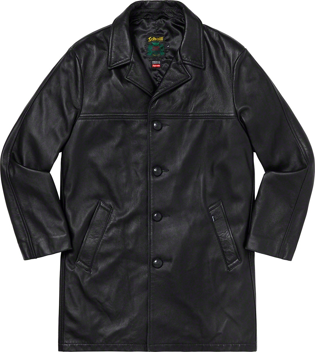 Supreme®/Schott® Leather Overcoat